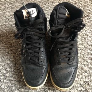 Nike dunks sky high wedge sneakers.